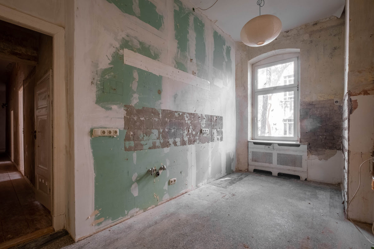 Küchenrenovierung um Altbau